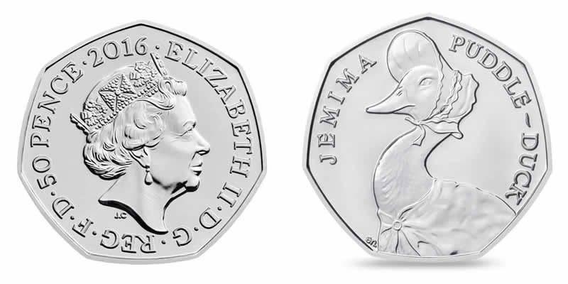 How Much Is The 2016 Jemima Puddle-duck 50p Worth? How Rare Is It 