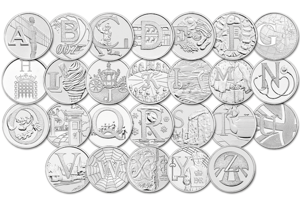 How much are the A to Z 10p coins worth? How rare are they?