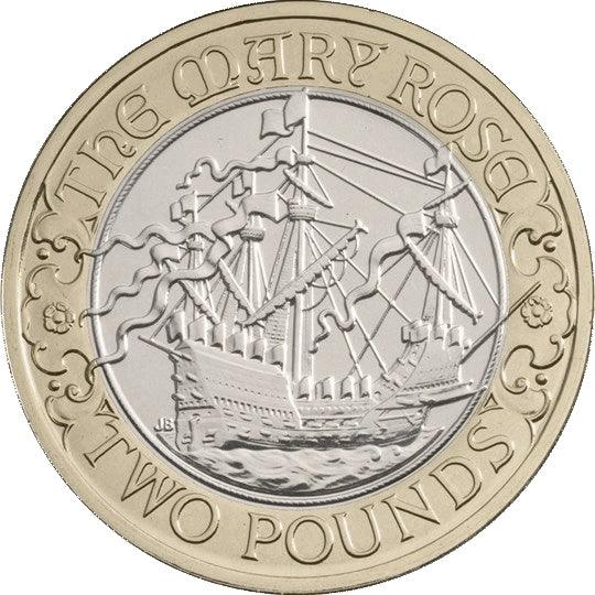 How much is the 2011 Mary Rose £2 coin worth? Is it rare?