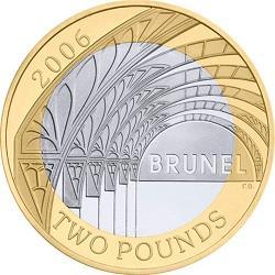 How much is the 2006 Brunel Achievements £2 coin actually worth?