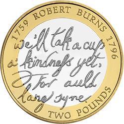 How much is the 2009 Robert Burns £2 coin worth? How rare is it?