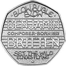 How much is the 2013 Benjamin Britten 50p worth? Is it rare?