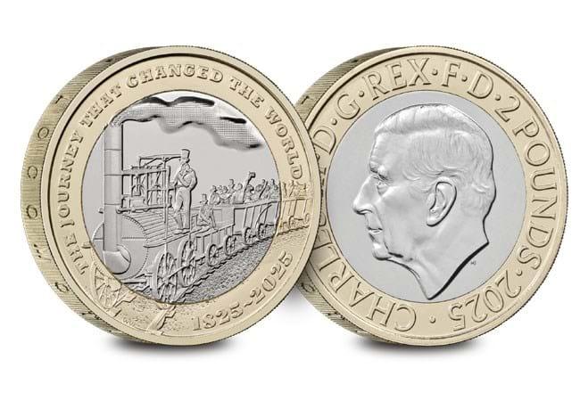 Revolution on Rails: The 2025 Royal Mint £2 Coin Celebrating the First Passenger Steam Train