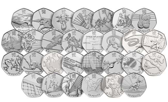 Olympic 50p coins: How much are they worth? Are they rare?