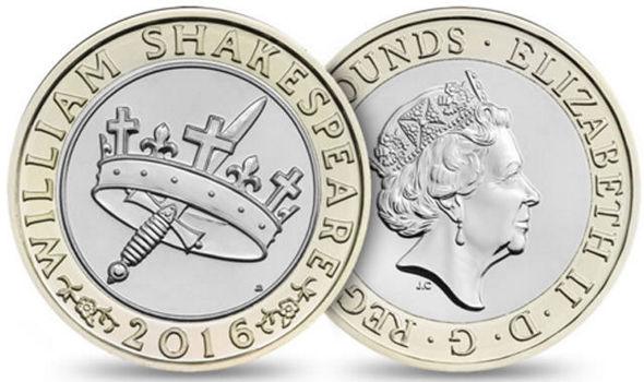 How much is the 2016 William Shakespeare Crown and Dagger £2 worth? Is it rare?