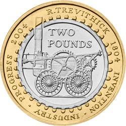 How rare is the 2004 Trevithick £2 coin? How much is it worth?