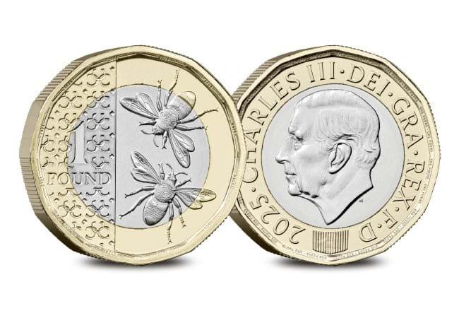 2025 Bee Definitive £1 Brilliant Uncirculated Coin