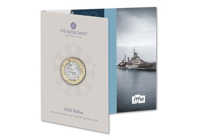 2025 HMS Belfast £2 Brilliant Uncirculated Coin Pack