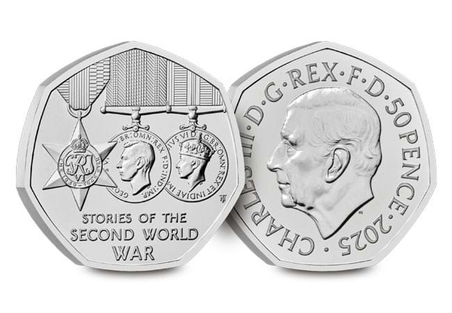 2025 Stories of World War II 50p Brilliant Uncirculated Coin