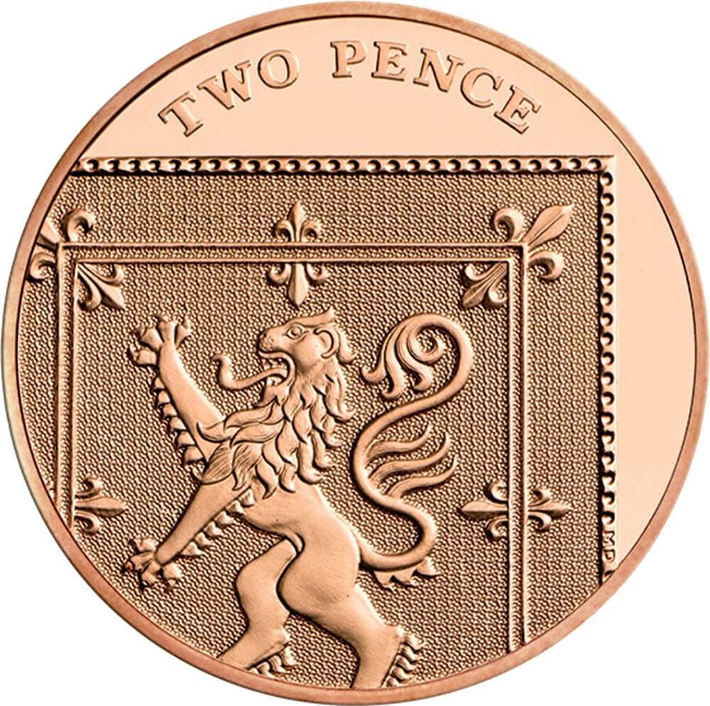 2018 Two Pence Shield 2p Uncirculated Coin - Copes Coins