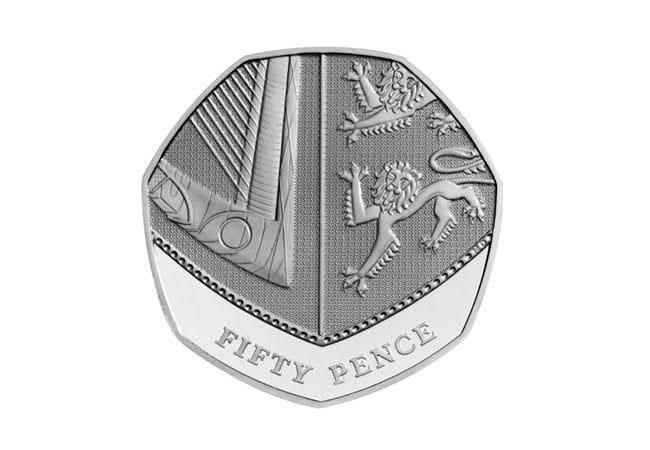 2019 Shield Design 50p Circulated Coin - Copes Coins