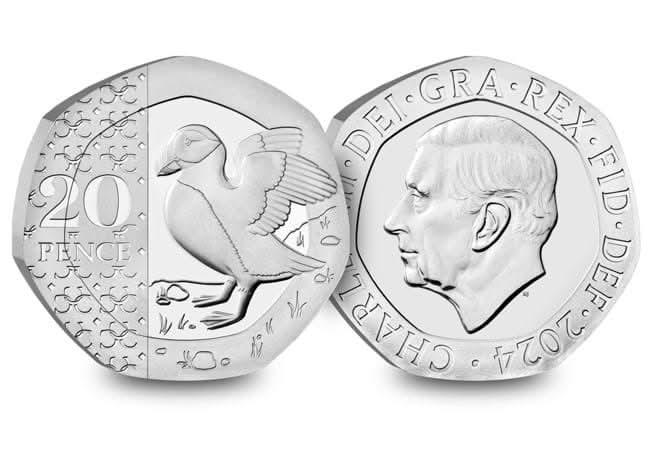 2024 Puffin Twenty Pence Definitive 20p Brilliant Uncirculated Coin