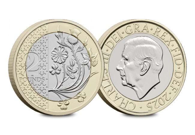 2025 Flora Definitive £2 Brilliant Uncirculated Coin