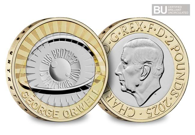 2025 George Orwell £2 Brilliant Uncirculated Coin | Copes Coins