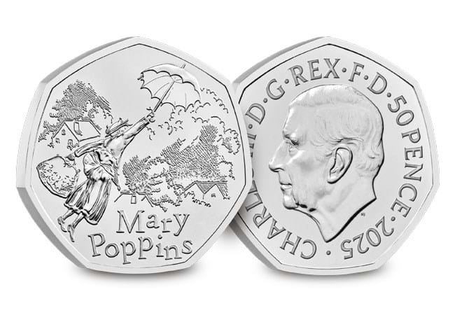 2025 Mary Poppins 50p Brilliant Uncirculated Coin