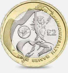 £2 2002 Wales Commonwealth Games £2 Circulated Coin - Copes Coins