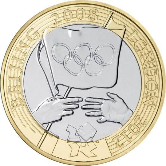 £2 2008 London Olympics Beijing Handover £2 Circulated Coin - Copes Coins