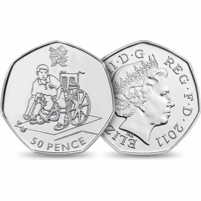 50p 2011 Olympics Boccia 50p Circulated Coin - Copes Coins