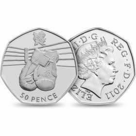 50p 2011 Olympics Boxing 50p Circulated Coin - Copes Coins