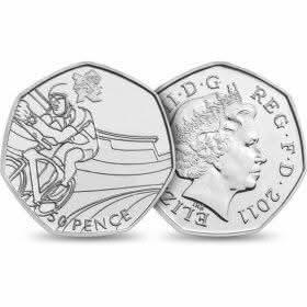 50p 2011 Olympics Cycling 50p Circulated Coin - Copes Coins