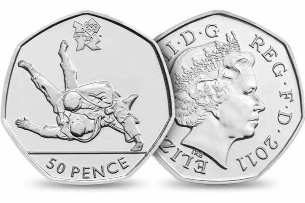 50p 2011 Olympics Judo 50p Circulated Coin - Copes Coins