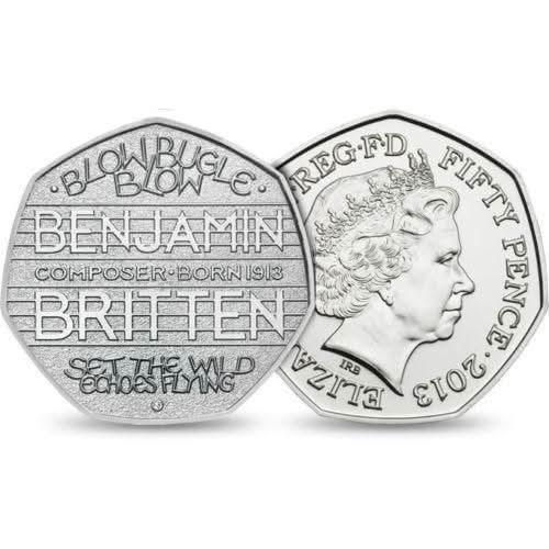 50p 2013 Benjamin Britten 50p Circulated Coin - Copes Coins