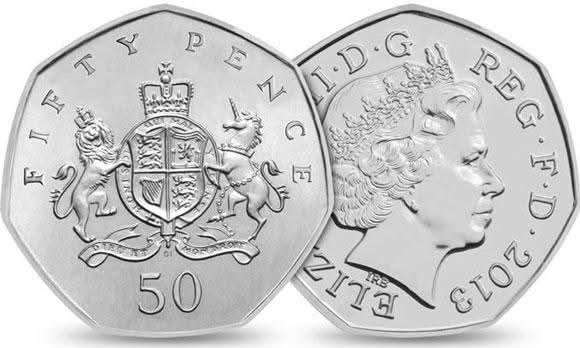 50p 2013 Christopher Ironside 50p Circulated Coin - Copes Coins