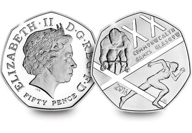 50p 2014 Glasgow Commonwealth Games 50p Circulated Coin - Copes Coins