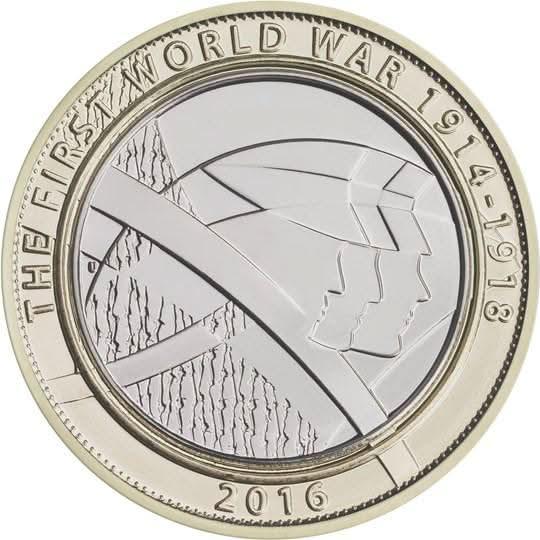 £2 2016 First World War Centenary Army £2 Circulated Coin - Copes Coins