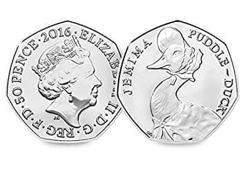 50p 2016 Jemima Puddle-duck 50p Circulated Coin - Copes Coins