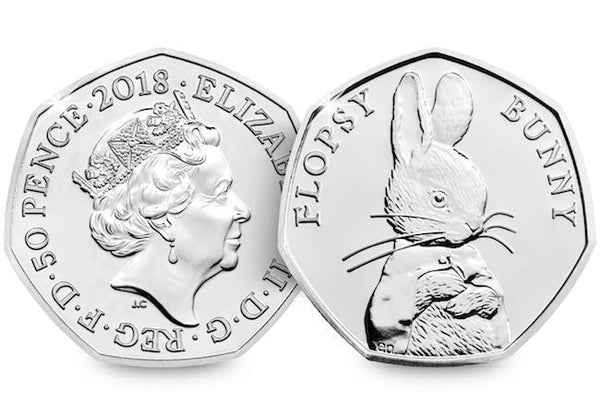 2018 Flopsy Bunny 50p Circulated Coin | Copes Coins