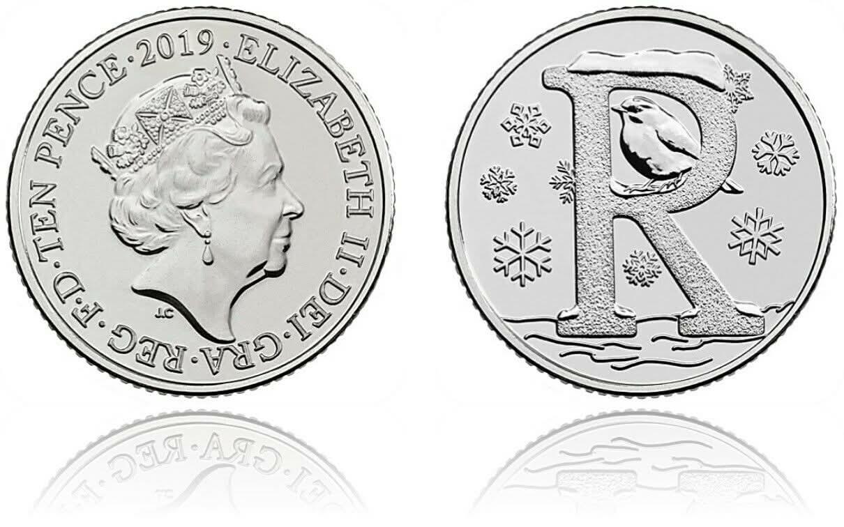 10p 2019 R Robin A-Z 10p Circulated Coin - Copes Coins