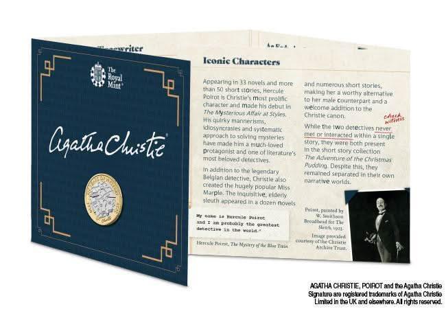 £2 2020 Agatha Christie £2 Brilliant Uncirculated Coin Pack - Copes Coins