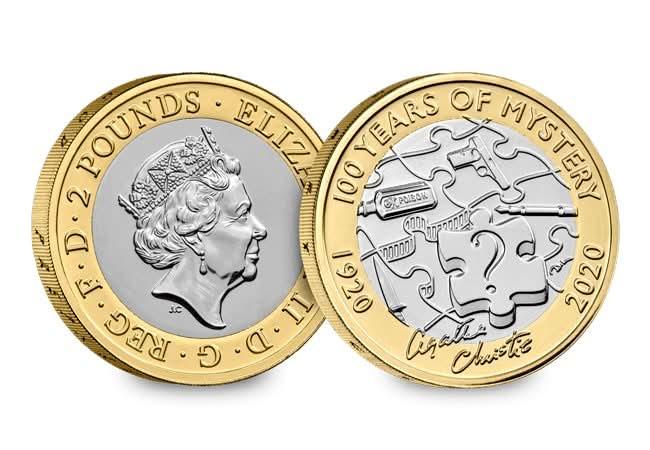 £2 2020 Agatha Christie £2 Brilliant Uncirculated Coin - Copes Coins