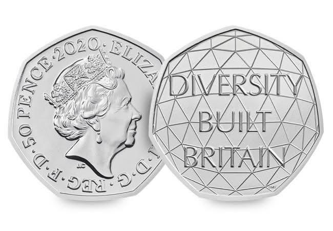 50p 2020 Diversity Built Britain UK 50p Brilliant Uncirculated Coin Pack - Copes Coins