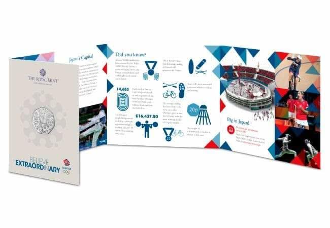 50p 2021 Team GB Olympics Tokyo 50p Brilliant Uncirculated Coin Pack - Copes Coins