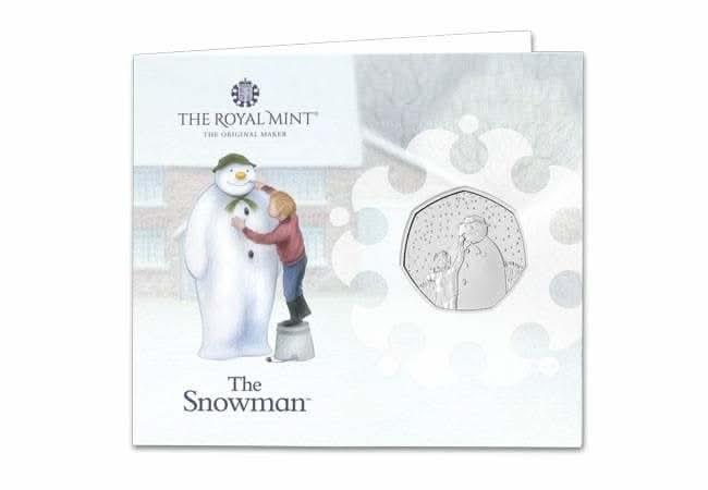 50p 2021 The Snowman 50p Brilliant Uncirculated Royal Mint Pack - Copes Coins