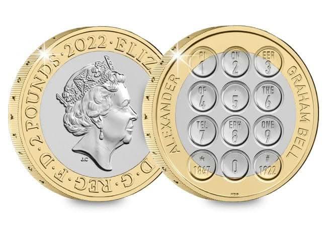 £2 2022 Alexander Graham Bell £2 Brilliant Uncirculated Coin Pack - Copes Coins