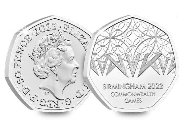 50p 2022 Birmingham Commonwealth Games 50p Brilliant Uncirculated Coin Pack - Copes Coins