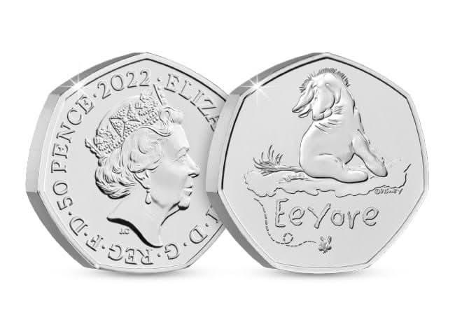 50p 2022 Eeyore 50p Brilliant Uncirculated Coin Pack - Copes Coins