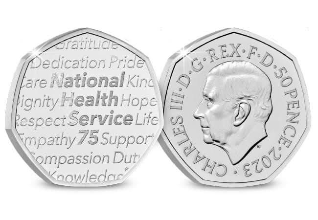 2023 NHS National Health Service 50p Brilliant Uncirculated Coin - Copes Coins